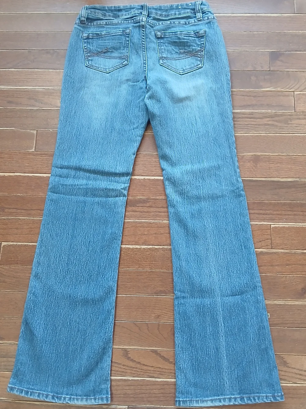 Inked And faded Curvy Flare Women's Blue Bootcut Jeans Sz 4 Western Cowgirl